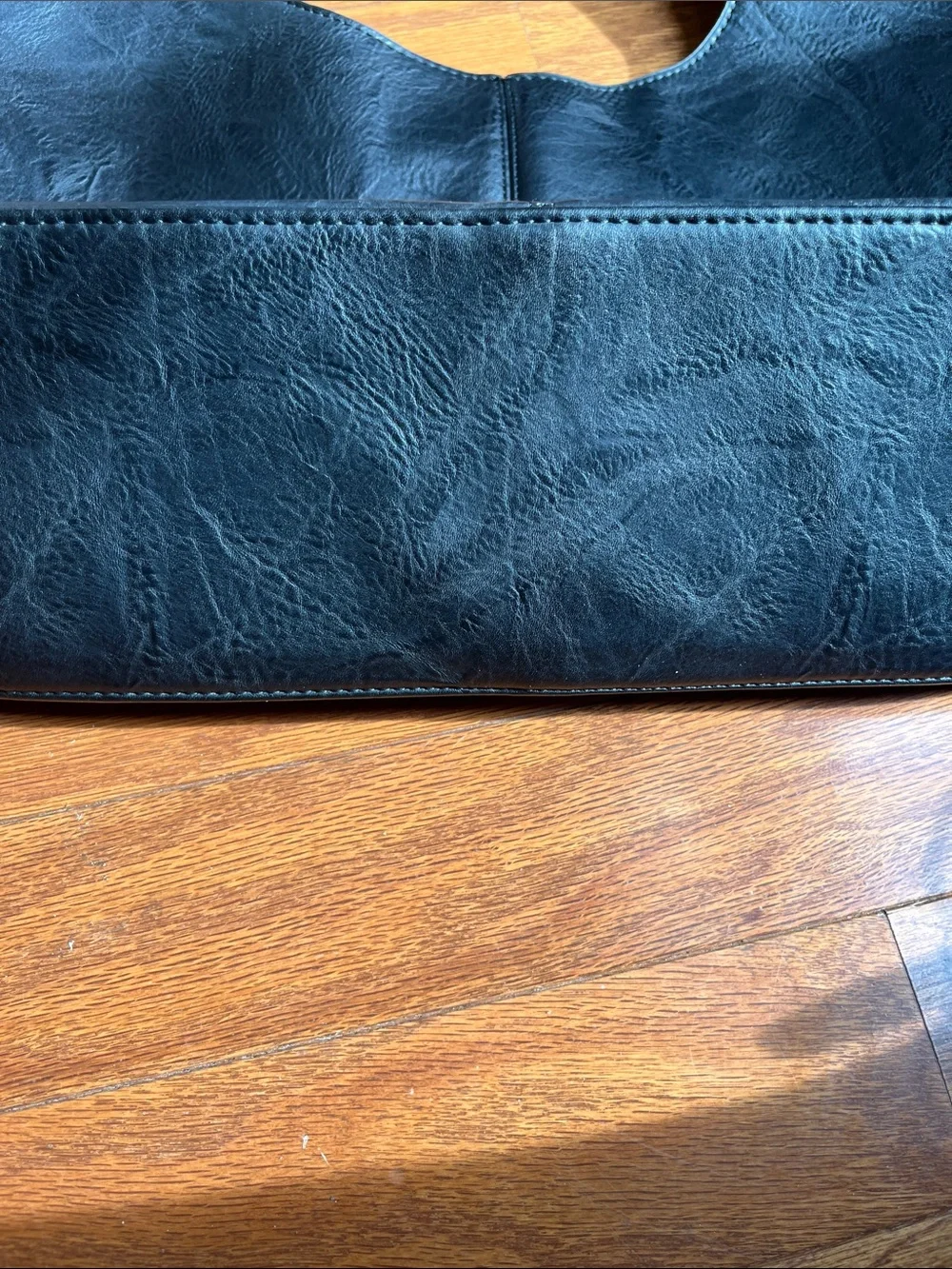 Adorned Vegan Classic Black Leather Tote Bag - Women